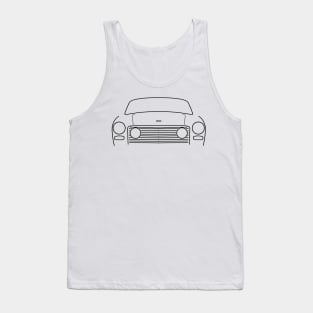 Bristol 408 1960s classic British sport saloon car black outline graphic Tank Top